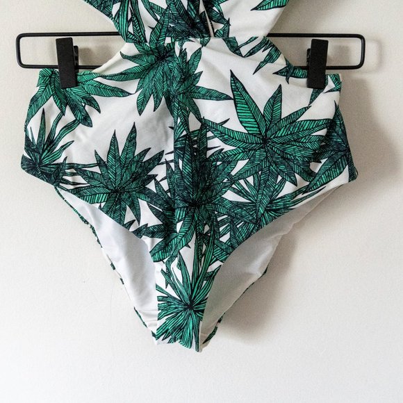 Mara Hoffman One Piece Palm Pattern Small - Picture 3 of 6